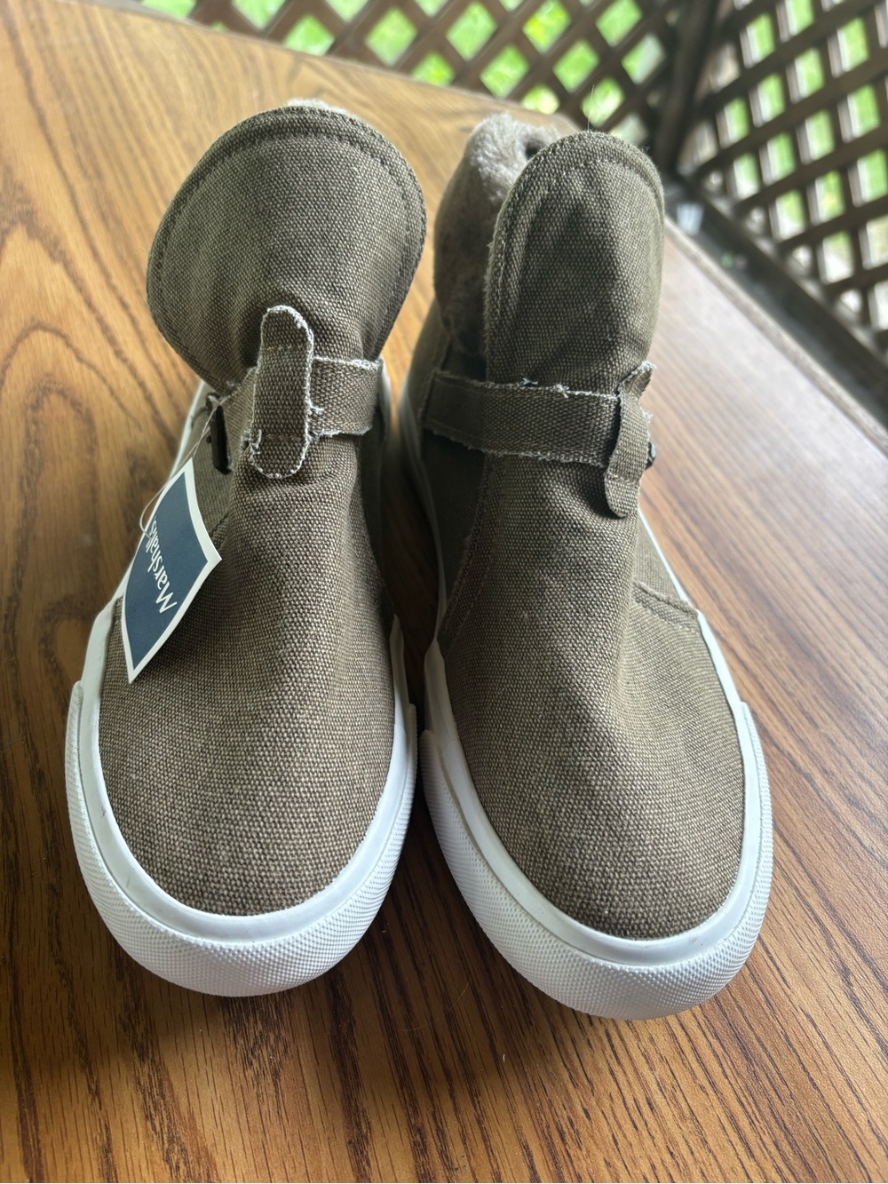 Blowfish Malibu Olive Slip-On Canvas Sneaker with White Sole